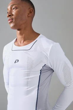 P-Star Active Muscle Fit Moto Base Layer T-Shirt | BoohooMAN UK
