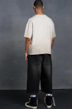 P-Star Oversized Boxy T-Shirt With Ski Print | BoohooMAN UK
