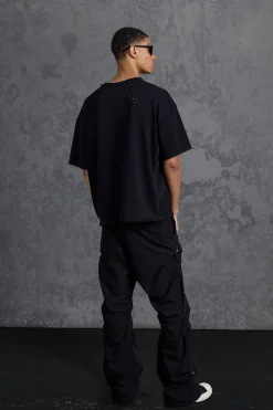P-Star Oversized Boxy T-Shirt With Graphic Lip Print | BoohooMAN UK