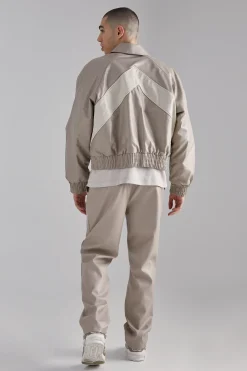 Pu Straight Leg Trousers | BoohooMAN UK
