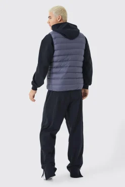 Quilted Funnel Neck Gilet | BoohooMAN UK
