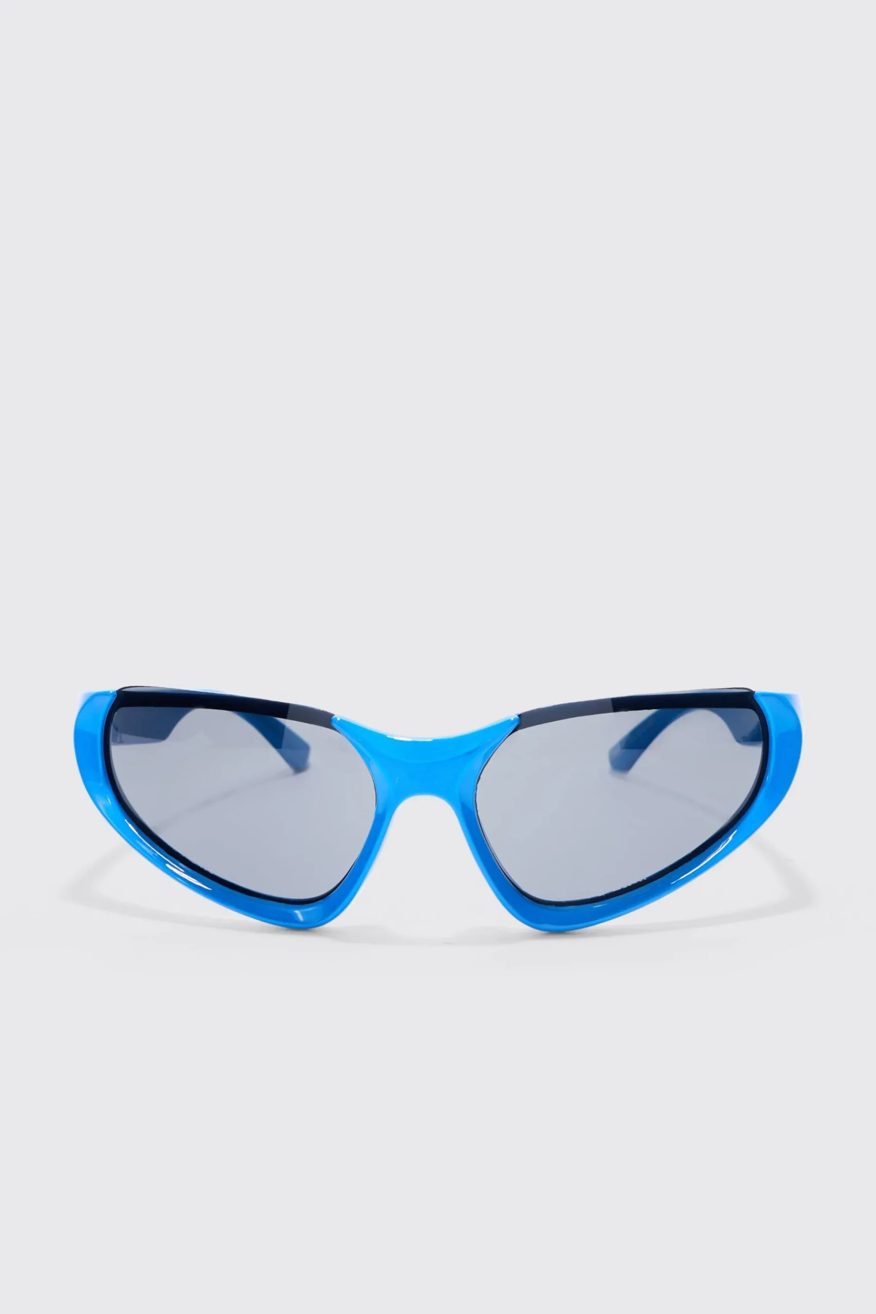 Racer Half Rimless Sunglasses | BoohooMAN UK
