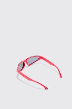 Racer Half Rimless Sunglasses | BoohooMAN UK