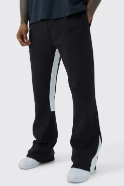 Raw Applique Gusset Jogger | BoohooMAN UK