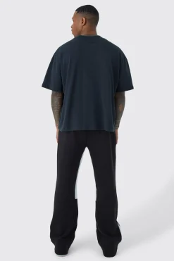 Raw Applique Gusset Jogger | BoohooMAN UK