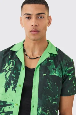 Regular Boarder Shirt & Swim Short Set | BoohooMAN UK