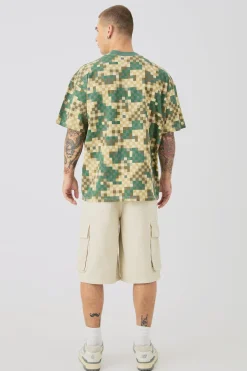 Regular Cargo Denim Jorts | BoohooMAN UK