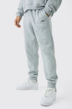 Regular Fit Basic Man Signature Jogger | BoohooMAN UK