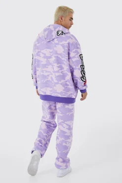 Regular Fit Camo Applique Badge Jogger | BoohooMAN UK