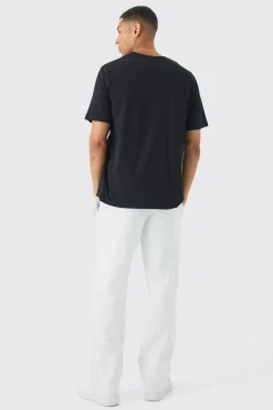 Regular Fit Champs Print T-Shirt | BoohooMAN UK