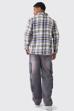 Regular Fit Checked Shirt | BoohooMAN UK