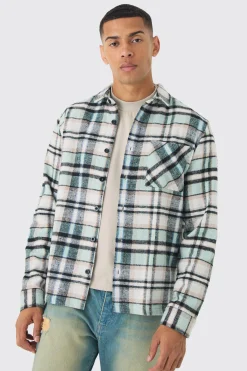 Regular Fit Checked Shirt | BoohooMAN UK