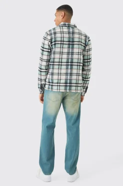 Regular Fit Checked Shirt | BoohooMAN UK