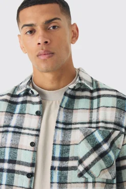 Regular Fit Checked Shirt | BoohooMAN UK