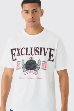 Regular Fit Exclusive Print T-Shirt | BoohooMAN UK