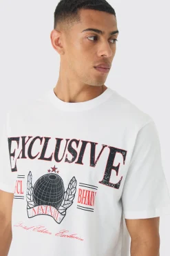 Regular Fit Exclusive Print T-Shirt | BoohooMAN UK