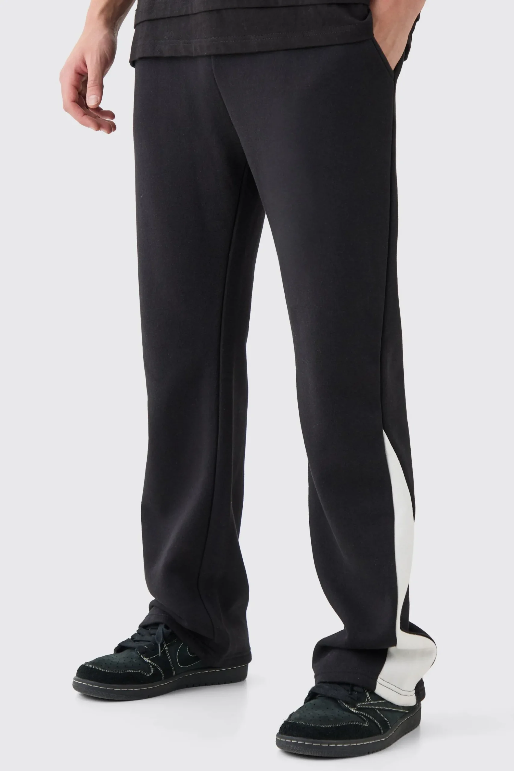 Regular Fit Gusset Joggers | BoohooMAN UK