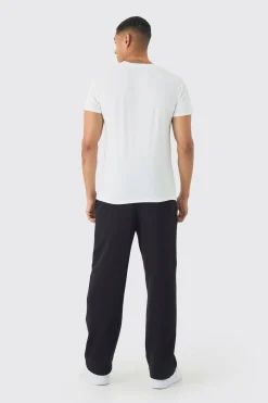 Regular Fit Heart Print T-shirt | BoohooMAN UK