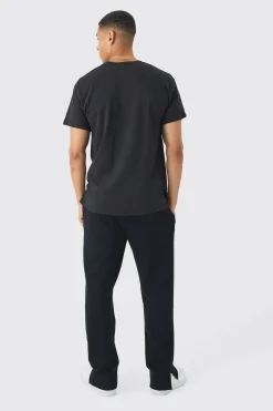 Regular Fit Homme Star Graphic T-Shirt | BoohooMAN UK