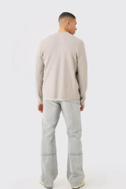 Regular Fit Knitted Bomber | BoohooMAN UK