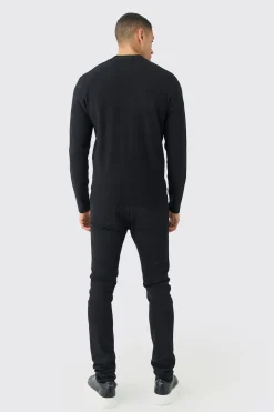 Regular Fit Knitted Bomber | BoohooMAN UK