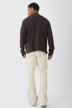Regular Fit Knitted Bomber | BoohooMAN UK