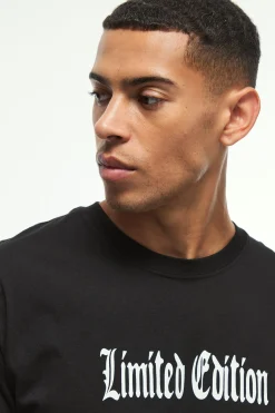 Regular Fit Limited Edition Gothic T-Shirt | BoohooMAN UK