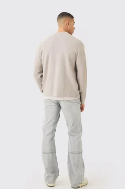 Regular Fit Man Branded Knitted Bomber | BoohooMAN UK