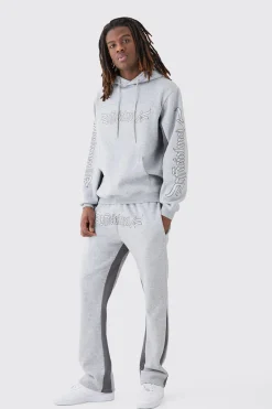 Regular Fit Official Panelled Tracksuit | BoohooMAN UK