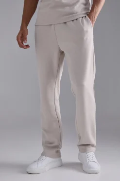 Regular Fit Pique Jogger | BoohooMAN UK