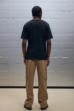 Regular Fit Placement Pocket T-shirt & Jogger Set | BoohooMAN UK