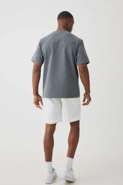 Regular Fit Puff Print Heavyweight T-shirt | BoohooMAN UK