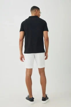 Regular Fit Tonal Embroidered Knitted Shirt | BoohooMAN UK