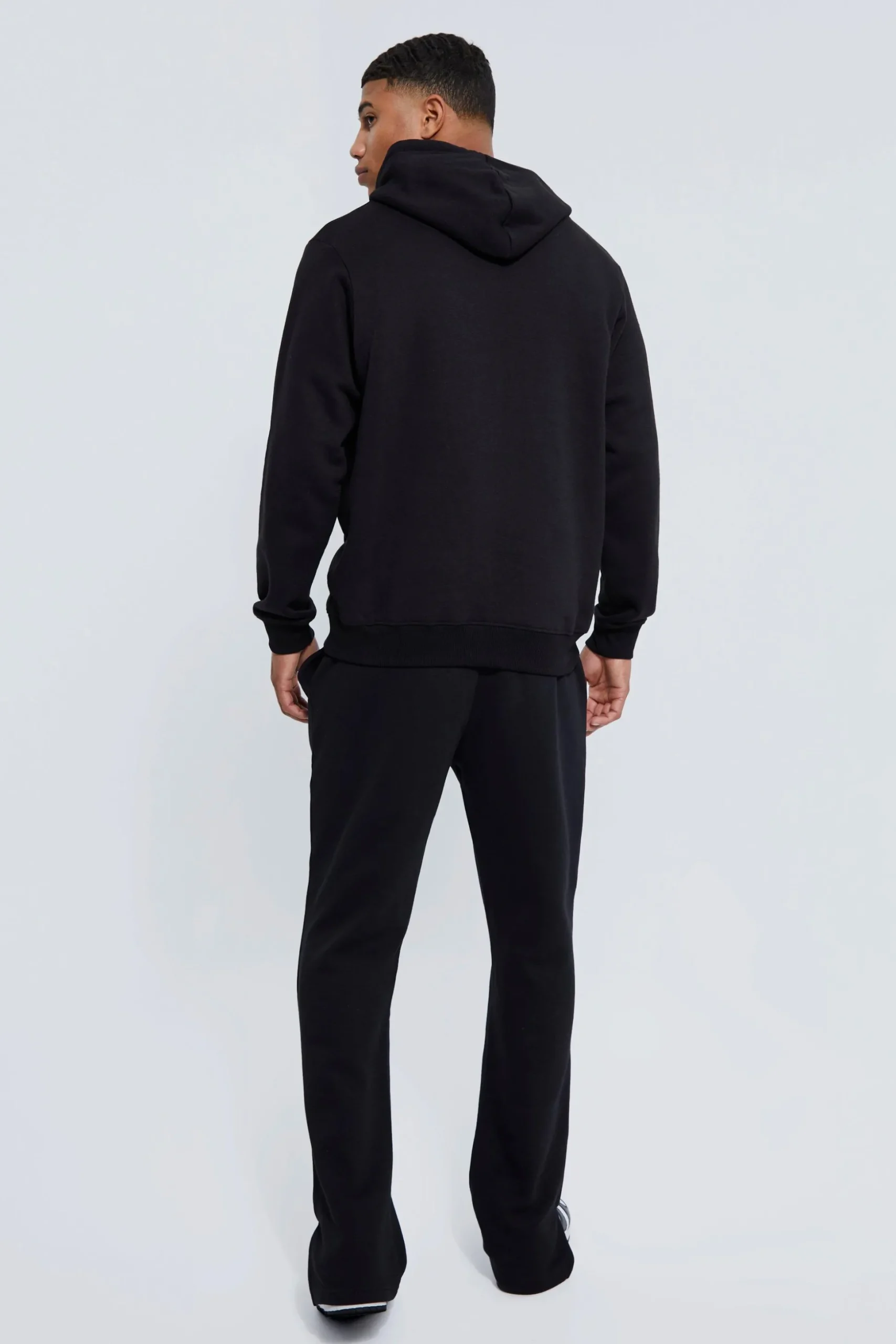 Regular Fit Varsity Split Hem Jogger | BoohooMAN UK