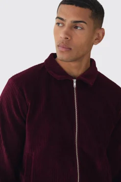 Regular Fit Velour Pleated Track Top | BoohooMAN UK
