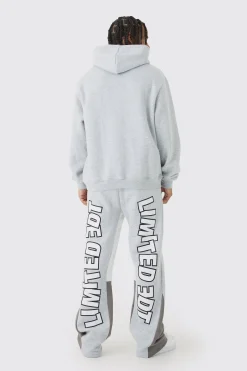 Regular Limited Heart Gusset Hooded Tracksuit | BoohooMAN UK