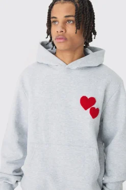 Regular Limited Heart Gusset Hooded Tracksuit | BoohooMAN UK