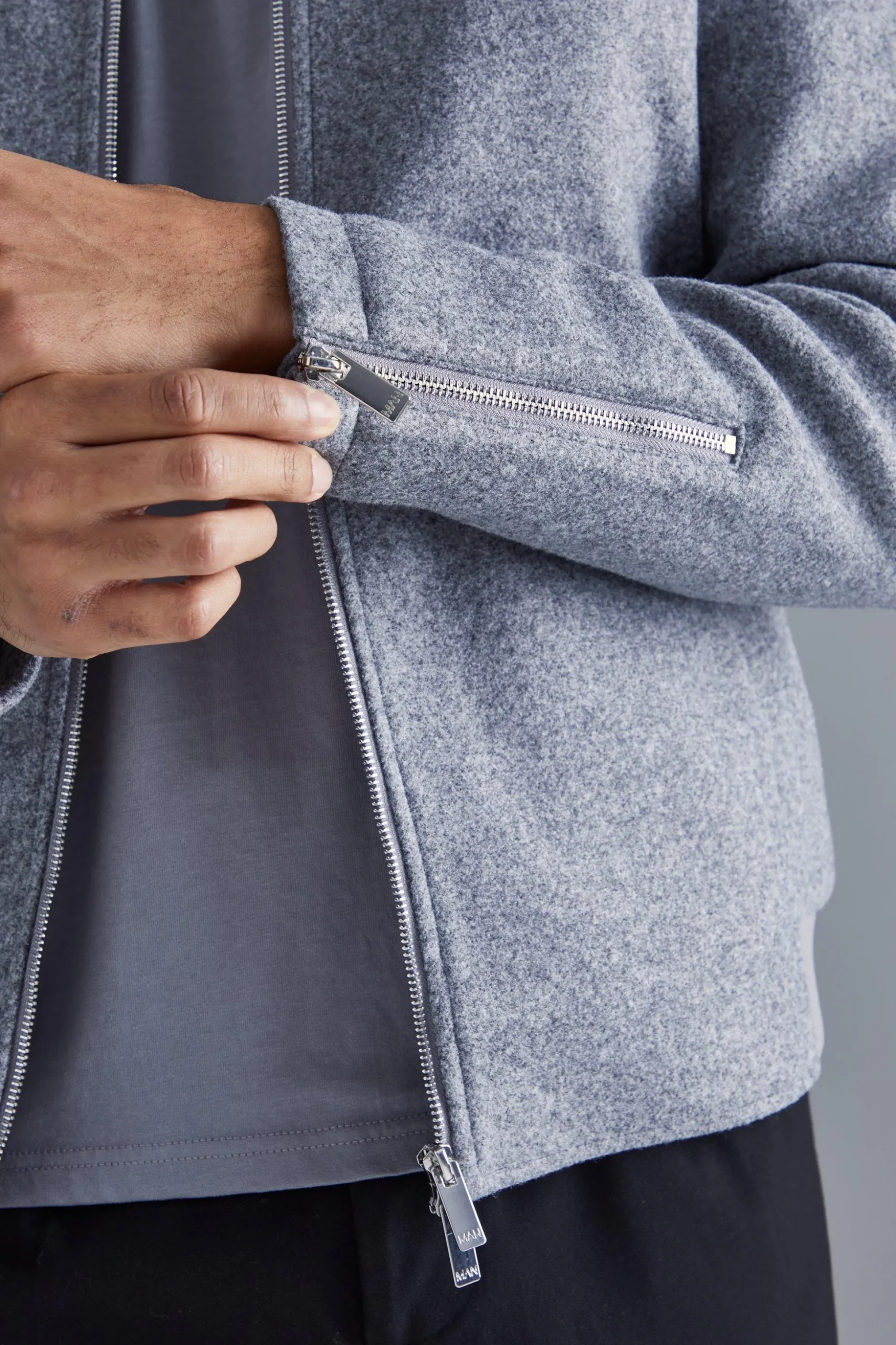 Regular Melton Homme Bomber | BoohooMAN UK