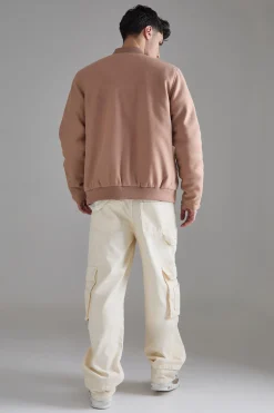 Regular Melton Homme Bomber | BoohooMAN UK