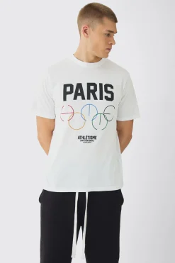 Regular Paris Print T-Shirt | BoohooMAN UK