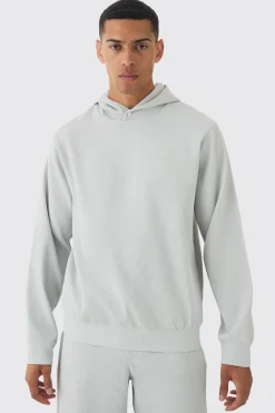 Regular Pleated Hoodie | BoohooMAN UK