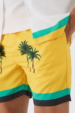 Regular Resort Shirt & Swim Short Set | BoohooMAN UK