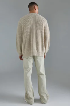 Regular Ribbed Fisherman Knit Bomber | BoohooMAN UK