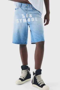 Regular Rigid Pride Printed Jorts | BoohooMAN UK