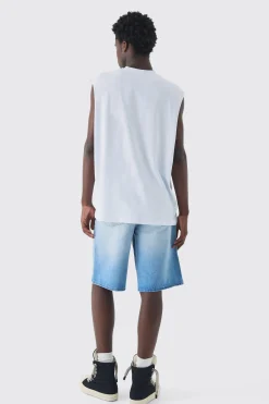Regular Rigid Pride Printed Jorts | BoohooMAN UK