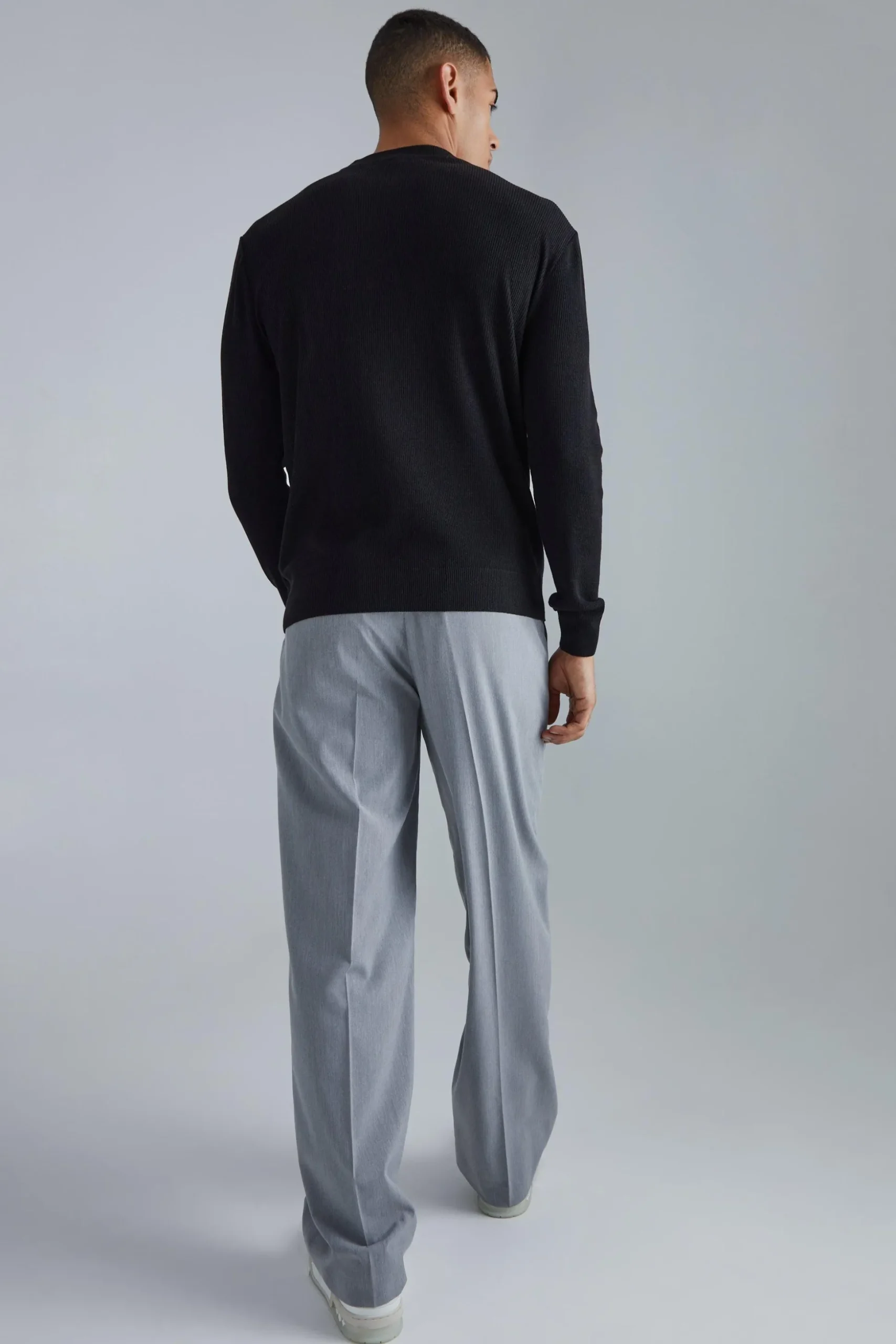 Regular Turtle Neck Ribbed Jumper | BoohooMAN UK