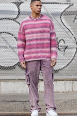 Relaxed Acid Wash Cord Cargo Trouser | BoohooMAN UK