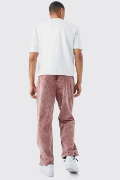 Relaxed Acid Wash Corduroy Trouser | BoohooMAN UK