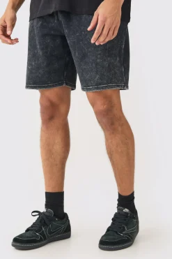 Relaxed Acid Wash Short | BoohooMAN UK