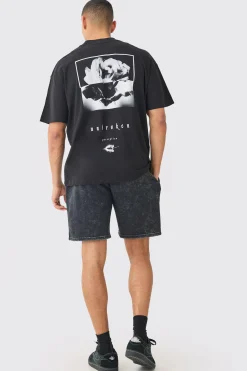 Relaxed Acid Wash Short | BoohooMAN UK